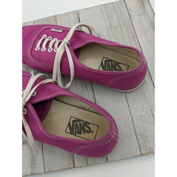 Vans Off The Wall Shoes Pink Canvas Sneaker Skate Flats Women Size 9 Men Sz 6.5 - Picture 3 of 7